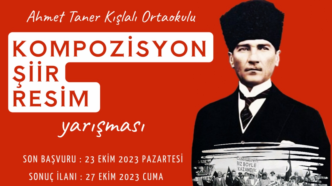 29 Ekim Cumhuriyet Bayramı Etkinlikleri Kapsamında Kompozisyon, Şiir ve Resim Yarışması Düzenliyoruz.